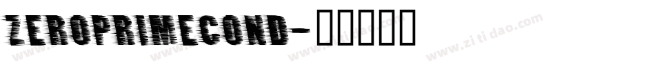 zeroprimecond字体转换