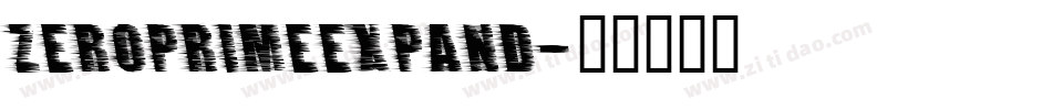 zeroprimeexpand字体转换