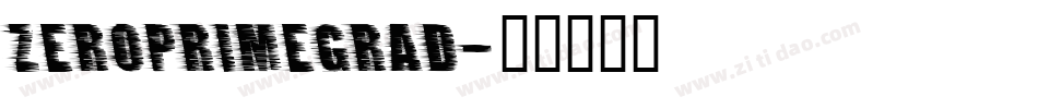 zeroprimegrad字体转换