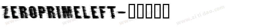 zeroprimeleft字体转换