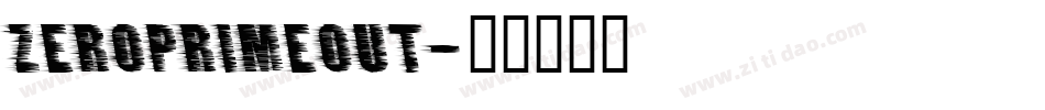 zeroprimeout字体转换