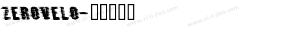 zerovelo字体转换