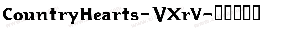 CountryHearts-5XrV字体转换