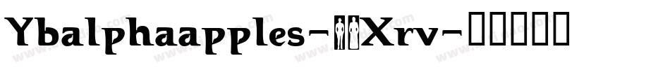 Ybalphaapples-2Xrv字体转换