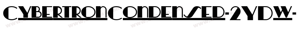 CybertronCondensed-2YDw字体转换