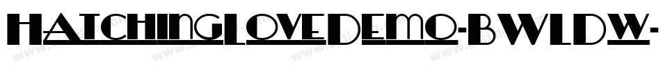 HatchingLoveDemo-BWLDw字体转换