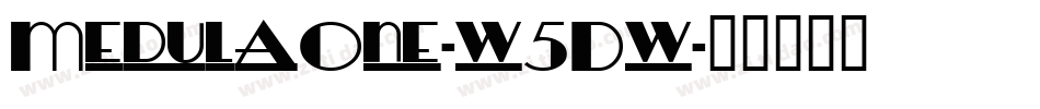 MedulaOne-w5Dw字体转换
