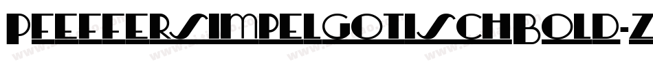 PfeffersimpelgotischBold-z1Dw字体转换