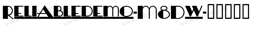 Reliabledemo-M8Dw字体转换