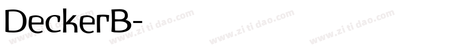 DeckerB字体转换