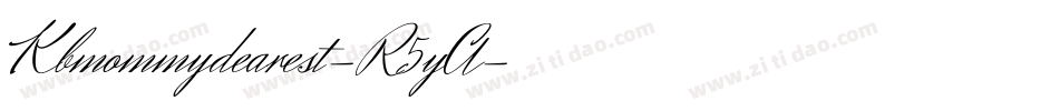 Kbmommydearest-R5yA字体转换