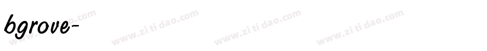 bgrove字体转换