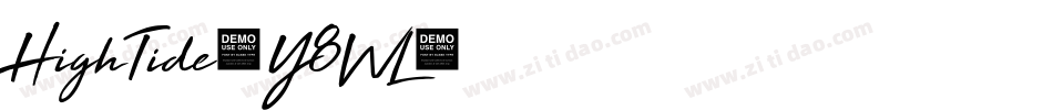 HighTide-Y8WL字体转换