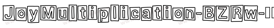JoyMultiplication-BZRw字体转换