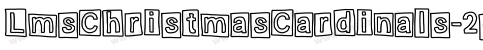 LmsChristmasCardinals-2gRw字体转换