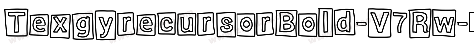 TexgyrecursorBold-V7Rw字体转换