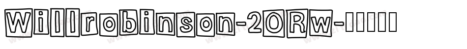 Willrobinson-2ORw字体转换