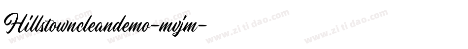 Hillstowncleandemo-mvjm字体转换