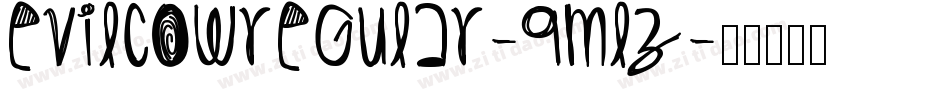 EvilCowregular-9MlZ字体转换