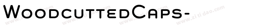 WoodcuttedCaps字体转换