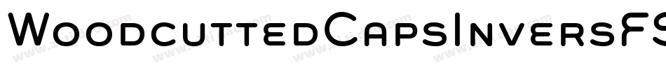 WoodcuttedCapsInversFS字体转换