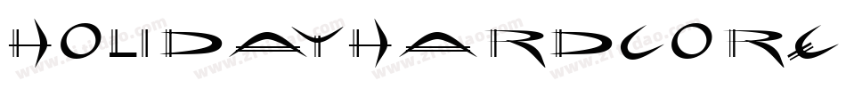 HolidayHardcoreBold-z0O4字体转换