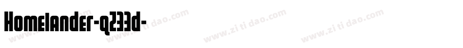 Homelander-qZ33d字体转换