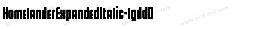HomelanderExpandedItalic-lgddD字体转换 HomelanderExpandedItalic-lgddD字体转换