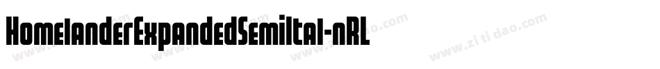 HomelanderExpandedSemiItal-nRLLV字体转换