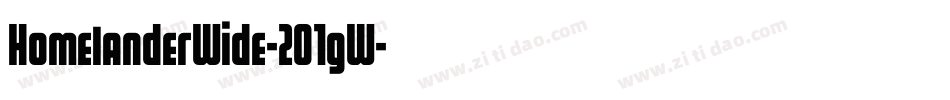 HomelanderWide-2O1gW字体转换