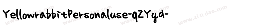 YellowrabbitPersonaluse-qZYyd字体转换