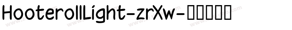HooterollLight-zrXw字体转换