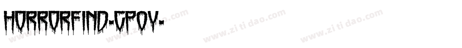 Horrorfind-gp0Y字体转换 Horrorfind-gp0Y字体转换