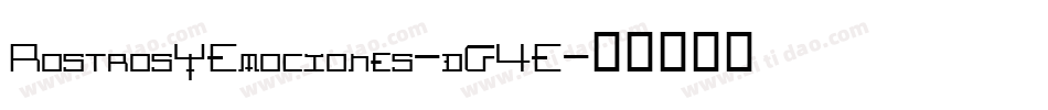 RostrosYEmociones-dG4E字体转换
