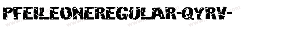 PfeileoneRegular-qYrV字体转换