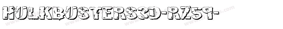 Hulkbusters3D-rZ59字体转换