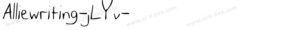 Alliewriting-jLYv字体转换