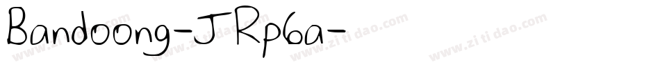Bandoong-JRp6a字体转换