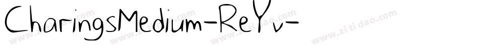 CharingsMedium-ReYv字体转换