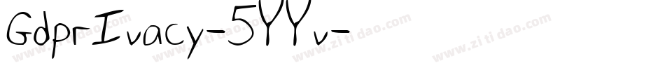 GdprIvacy-5YYv字体转换