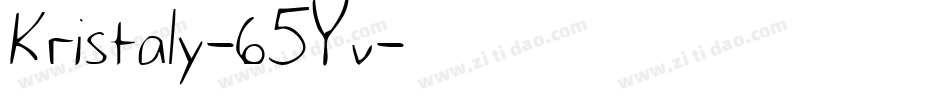 Kristaly-65Yv字体转换