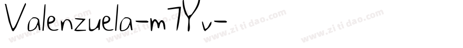 Valenzuela-m7Yv字体转换