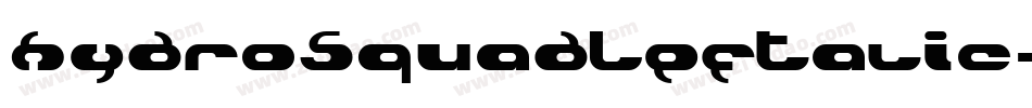 HydroSquadLeftalic-ly75字体转换