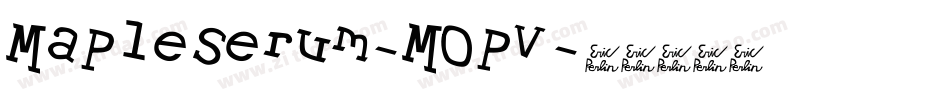 MapleSerum-MOpv字体转换