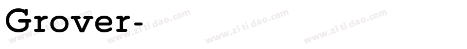 Grover字体转换