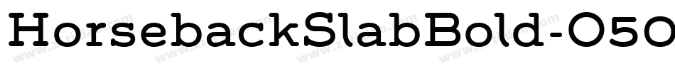 HorsebackSlabBold-O503字体转换