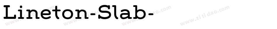 Lineton-Slab字体转换
