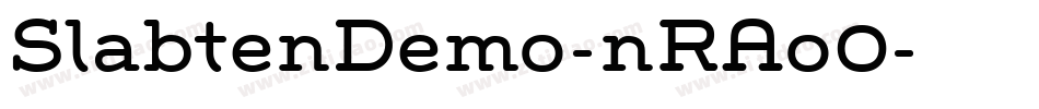 SlabtenDemo-nRAo0字体转换