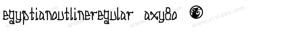 EgyptianOutlineRegular-axy8o字体转换