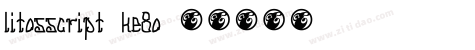 Litosscript-KE8o字体转换